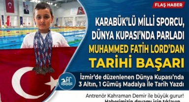 11 yaşındaki Karabüklü sporcudan Dünya Kupası'nda tarihi başarı