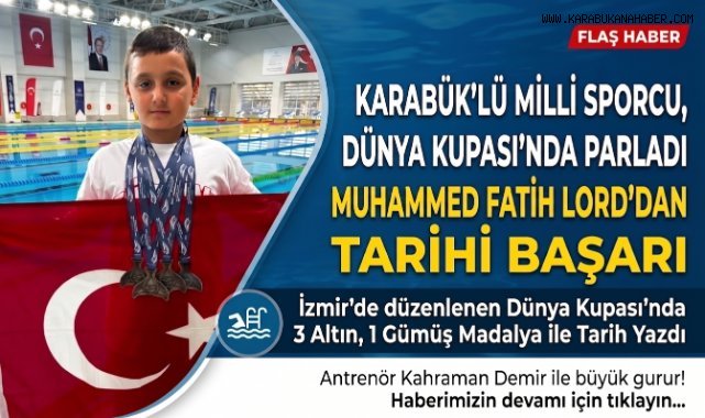 11 yaşındaki Karabüklü sporcudan Dünya Kupası'nda tarihi başarı
