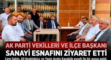 AK Parti Heyetinden Safranbolu Sanayi Sitesi Esnafına Ziyaret