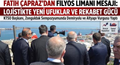 Başkan Çapraz, Filyos Limanı Sempozyumu'nda Karabük Lojistik Merkezi'ne Dikkat Çekti
