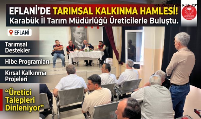 Eflani'de Üreticilere Tarımsal Destekler Anlatıldı