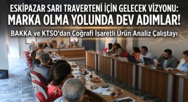 Eskipazar Sarı Traverteni'nin Geleceği Karabük'te Masaya Yatırıldı
