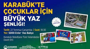 Karabük Belediyesi'nden Çocuklara Yaz Şenliği
