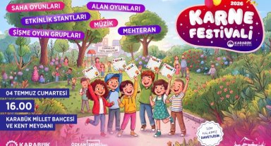 KARABÜK BELEDİYESİ'NDEN ÖĞRENCİLERE KARNE FESTİVALİ