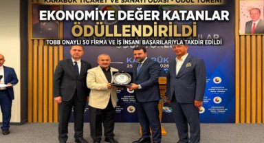 Karabük'te Ekonomiye Değer Katan Firmalar ve İş İnsanları Ödüllendirildi