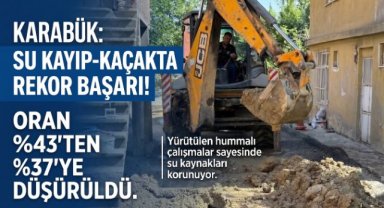 Karabük'te Su Kayıp-Kaçak Oranı Yüzde 43'ten Yüzde 37'ye Düştü