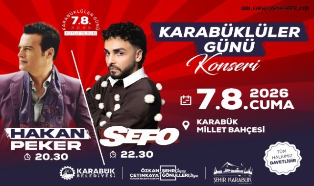 Karabüklüler Günü'nde Sefo ve Hakan Peker Sahne Alacak