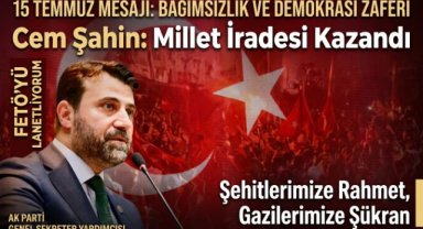 Milletvekili Cem Şahin: 
