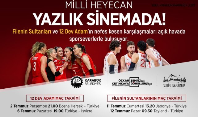 MİLLİ MAÇ HEYECANI YENİŞEHİR YAZLIK SİNEMADA YAŞANACAK