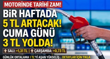 Motorine Bir Zam Daha Bekleniyor: Bir Haftada Artış 5 Lirayı Aşacak