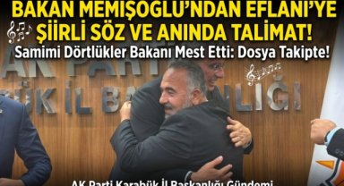 SAĞLIK BAKANI MEMİŞOĞLU KARABÜK'TE: ŞİİRLİ TALEBE ANINDA TALİMAT!